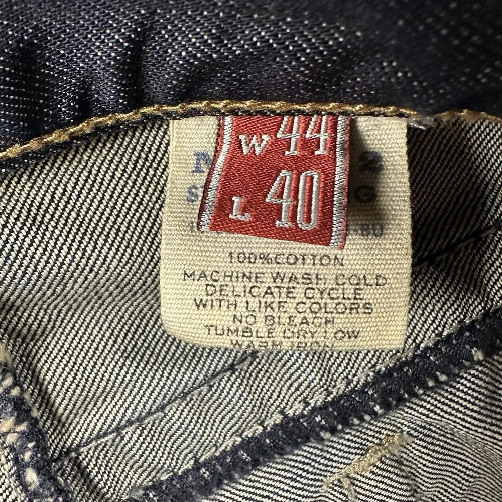 John B Stetson Jeans Men's 44x40 Big Tall 1312 Modern Straight Leg 100% Cotton - Picture 16 of 16